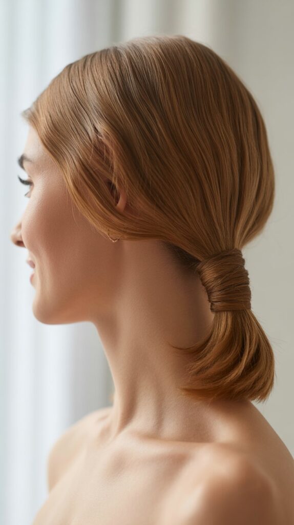 30 Cute Simple Hairstyles You Can Do in Under 5 Minutes 1 The Classic Low Ponytail
