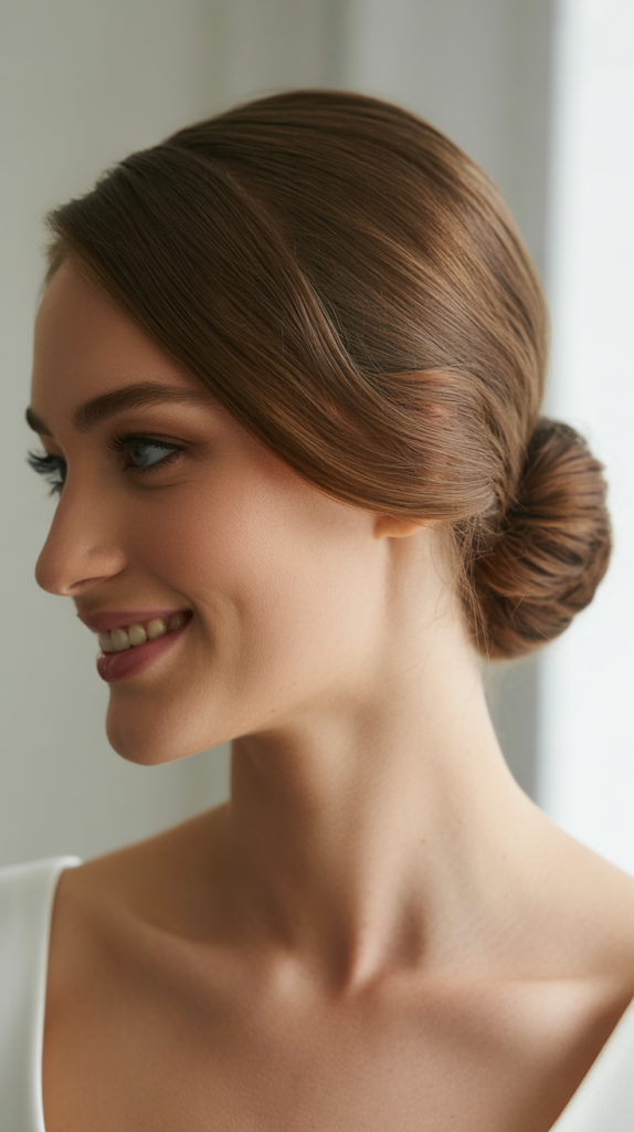 Sleek and Polished Half-Up