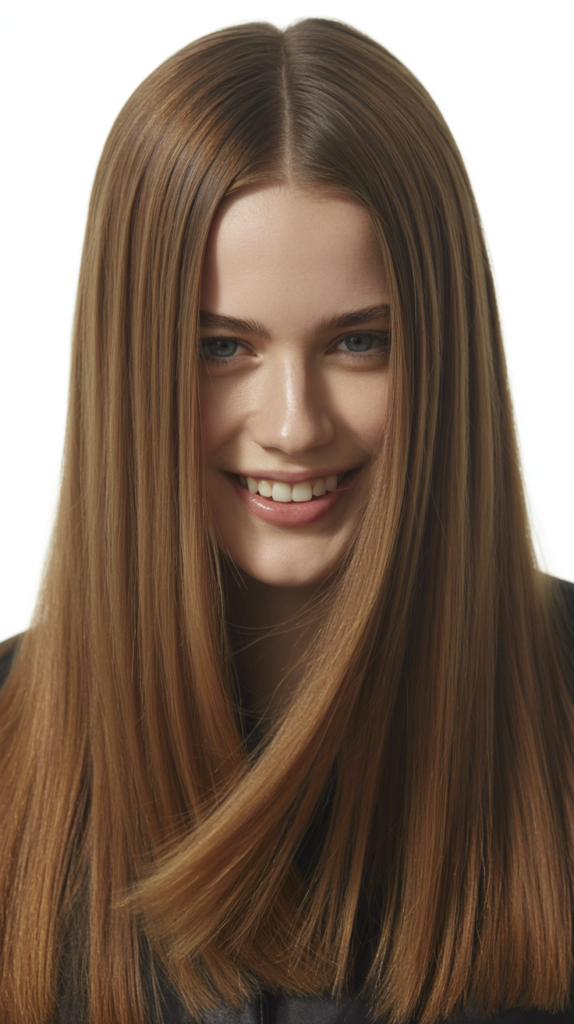 Pin-Straight Middle Part