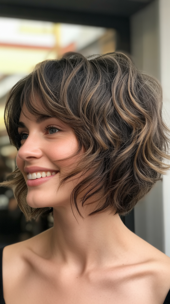 Soft Shaggy Choppy Bob