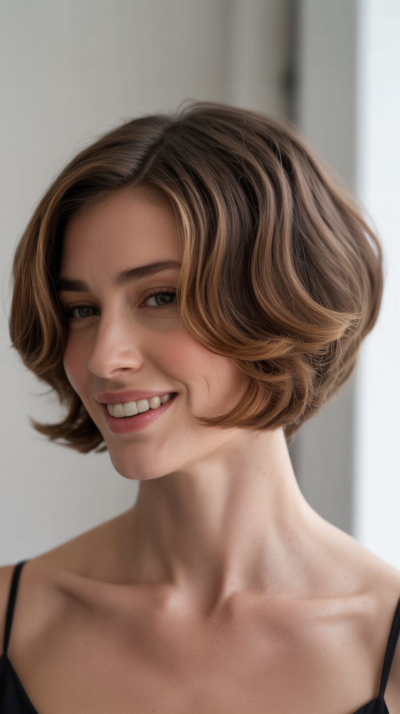  Graduated Bob with Volume at Crown