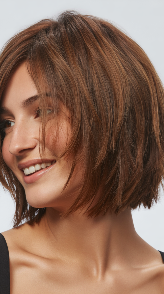 Choppy Bob with Lived-In Texture