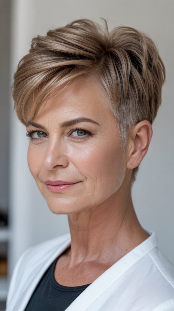 Undercut Pixie with Volume on Top