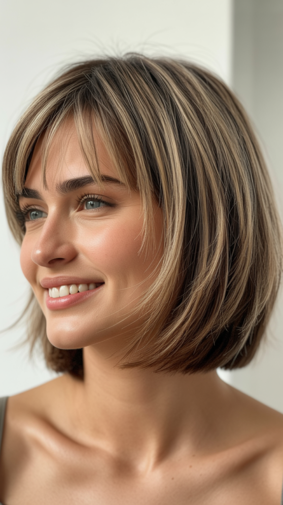 Choppy Bob with Feathered Front