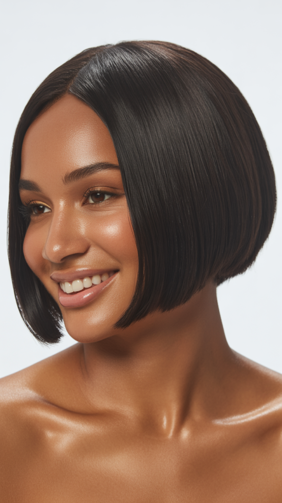 Straight Bob with Tapered Nape