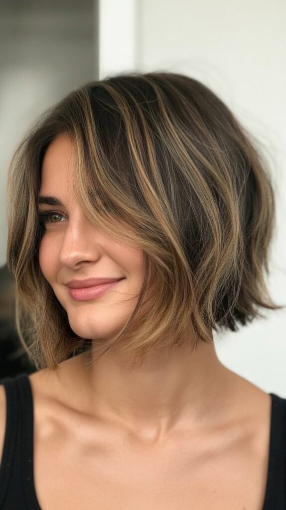 Choppy Bob with Subtle Balayage