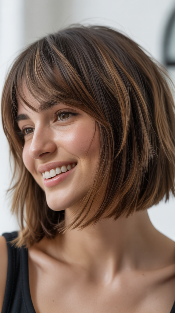  Choppy Bob with Micro Bangs