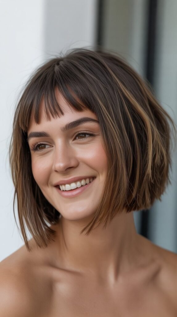 Choppy Bob with Micro Bangs