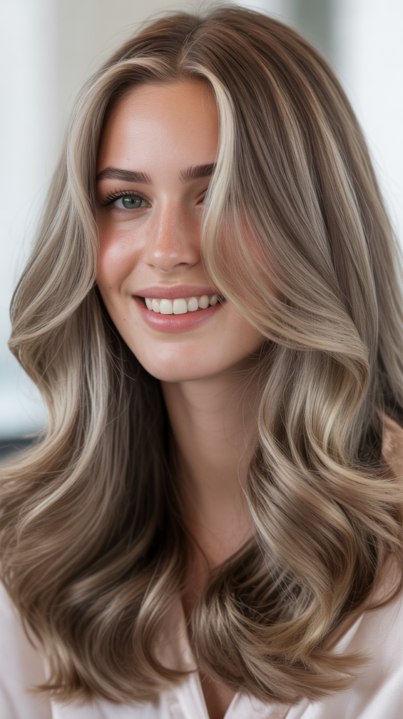 Ash Brown Money Piece