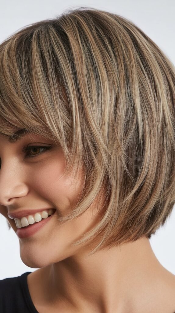 Razor-Cut Choppy Bob