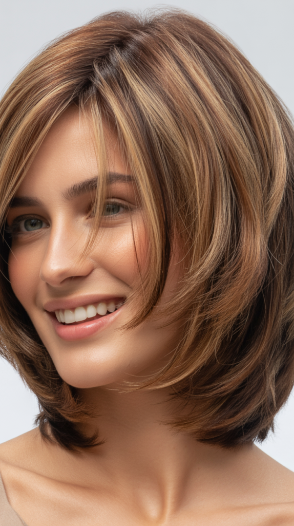 Choppy Bob with Face-Framing Layers