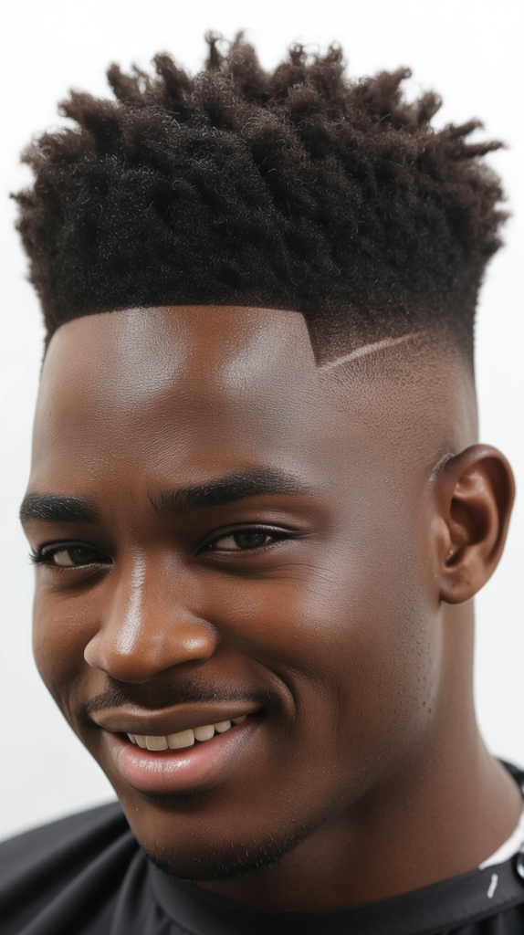 Low Taper Fade with Afro Top