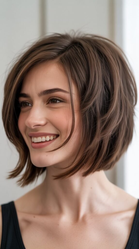 Choppy Bob with Disconnected Layers