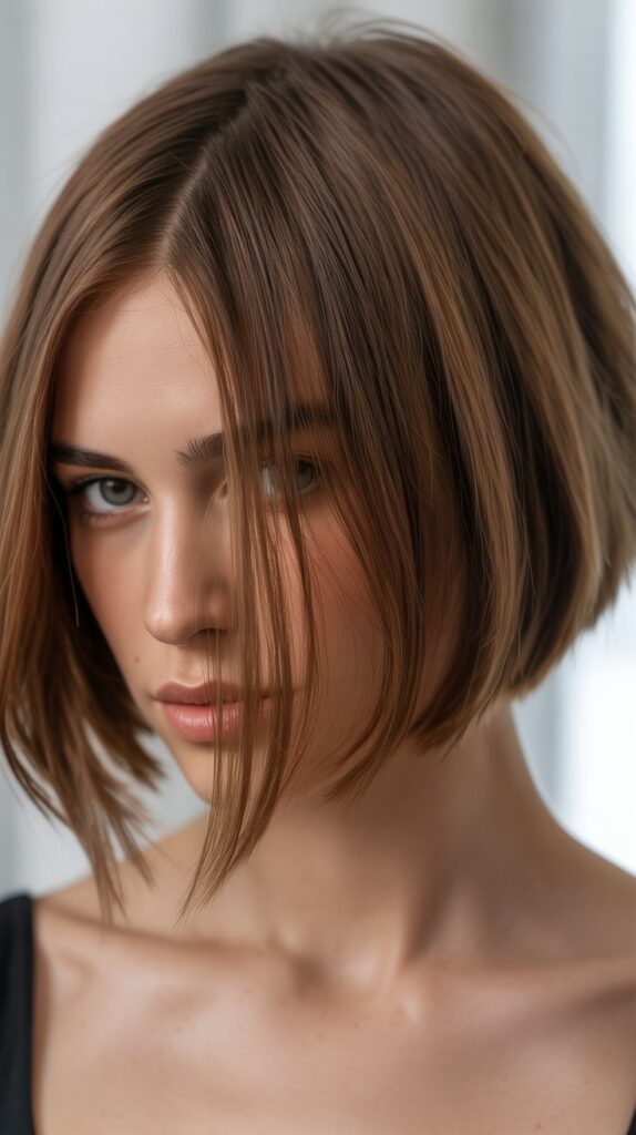 Best 33+ Choppy Bob Haircuts for Fine Hair You'll Want to Try This Year 12 . Choppy Bob with Side Part