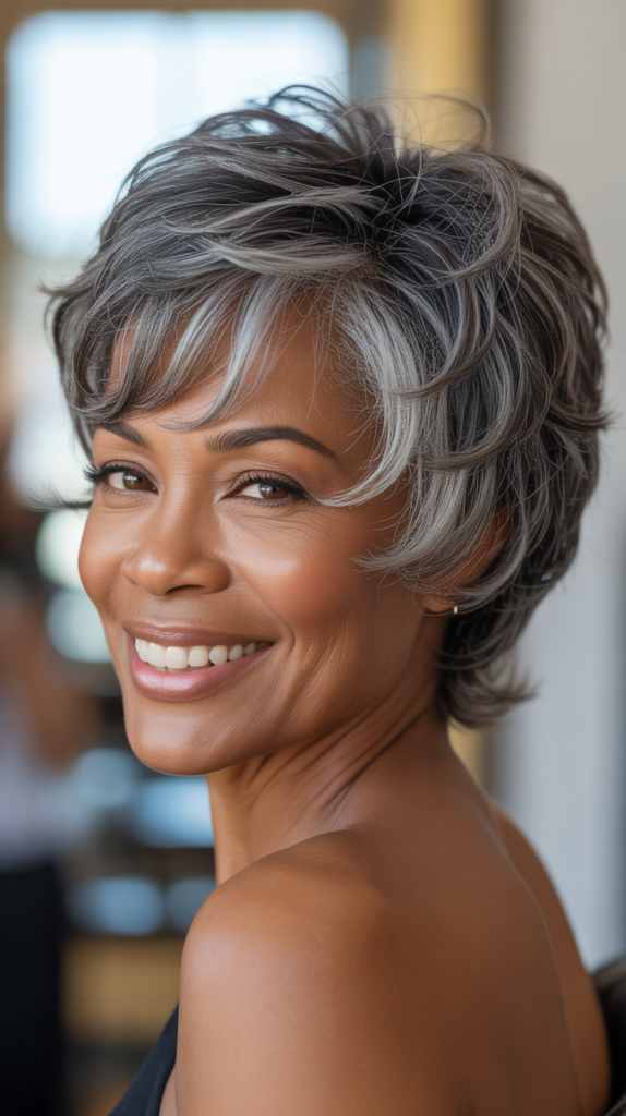 Textured Cut with Piecey Crown Layers