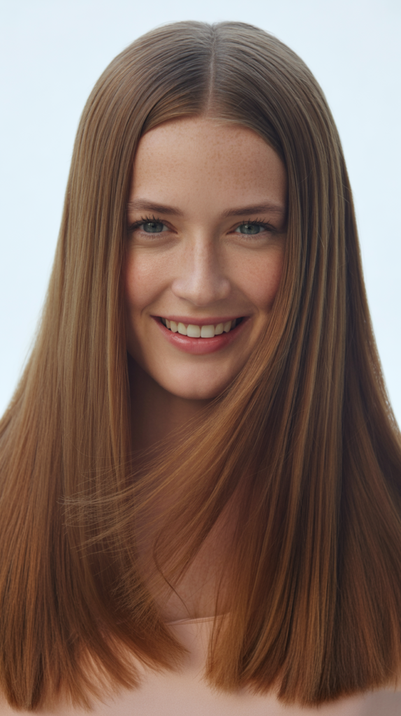 Classic Center Part with Blunt Ends