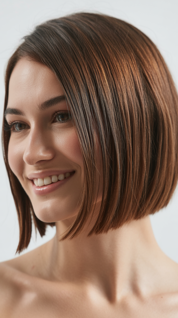 Sleek Choppy Bob