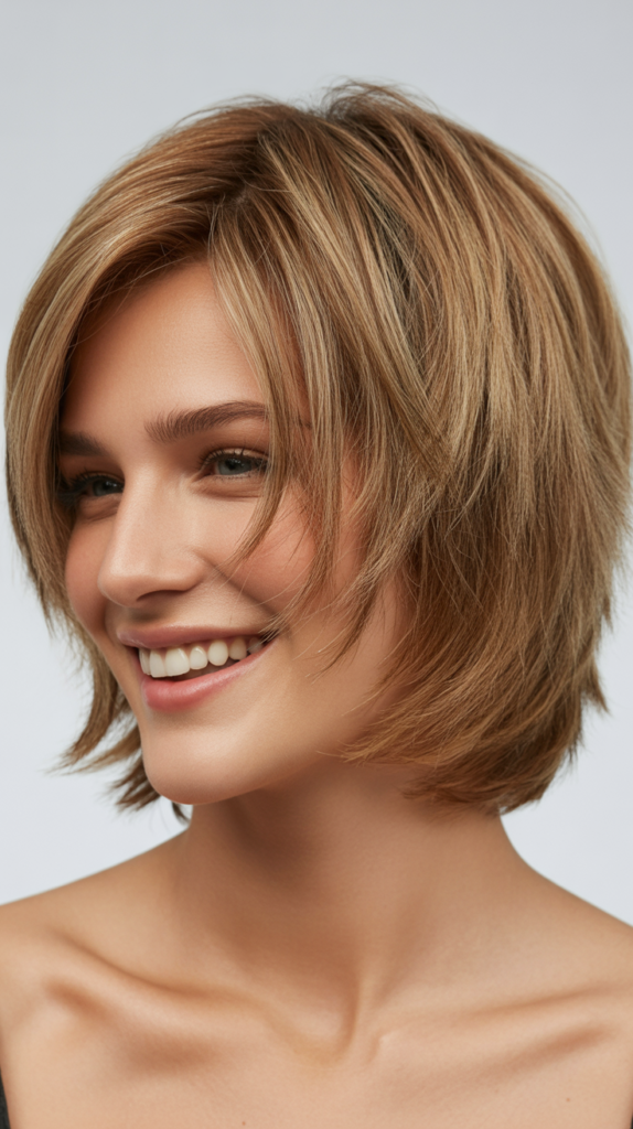 Choppy Bob with Graduated Layers