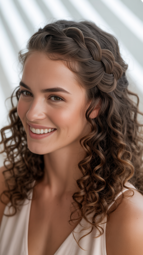 Infinity Braid Half Up