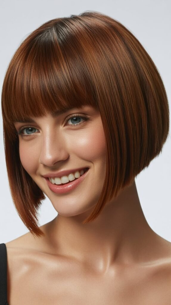 26 Stylish Angled Bob Haircuts with Bangs Stylish Angled Bob Haircuts with Bangs