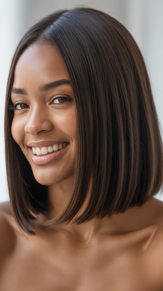 Straight Lob (Long Bob)