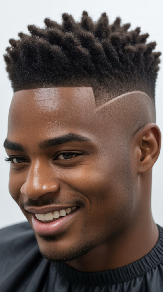 Low Taper Fade with Pompadour