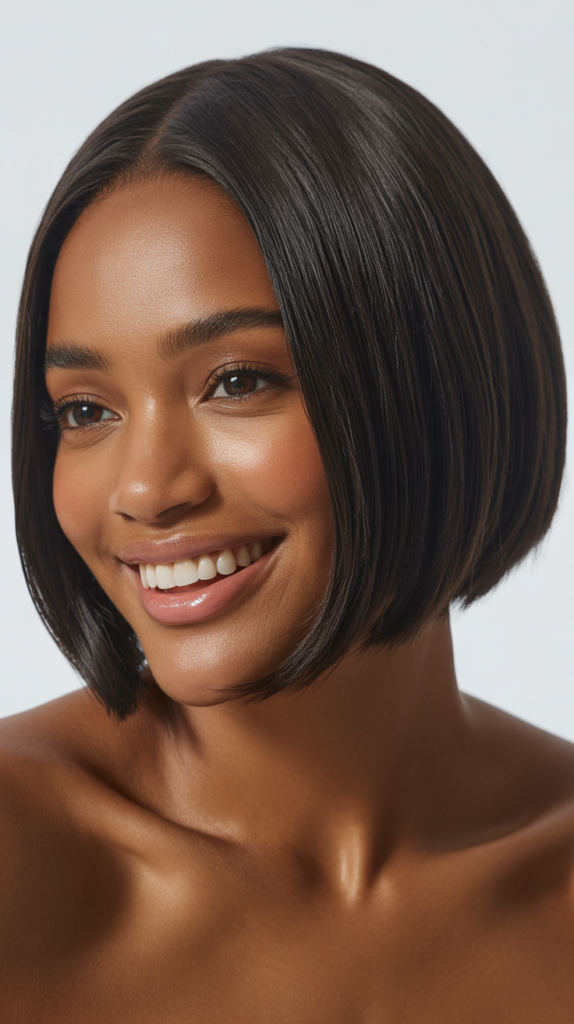 Sleek Rounded Bob