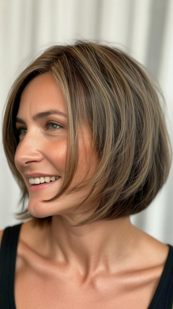 Choppy Bob for Mature Women
