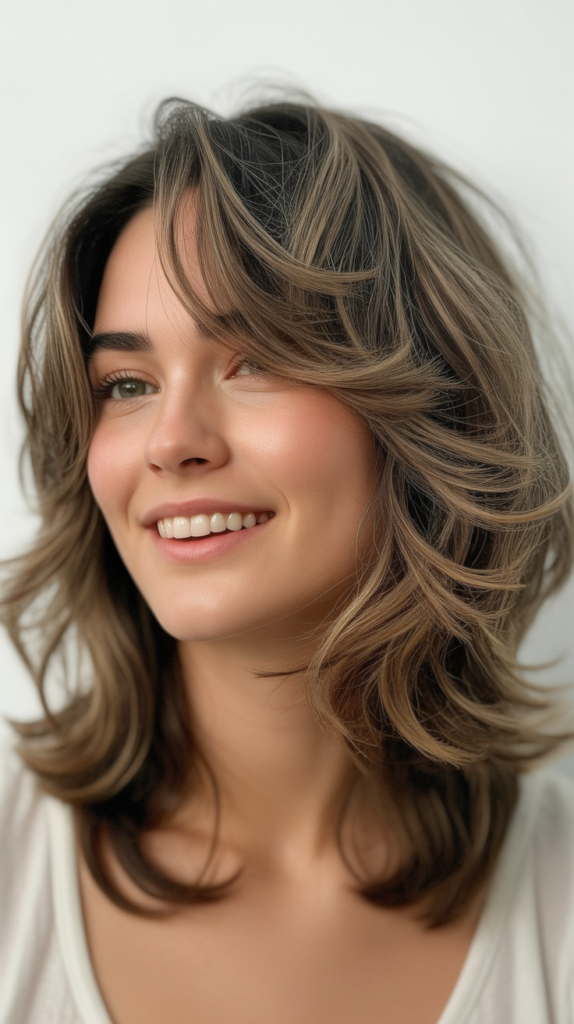 Tousled Midi Cut with Volume