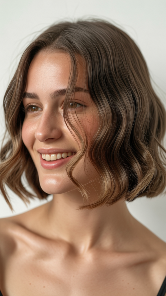 Long Bob (Lob) with Subtle Waves