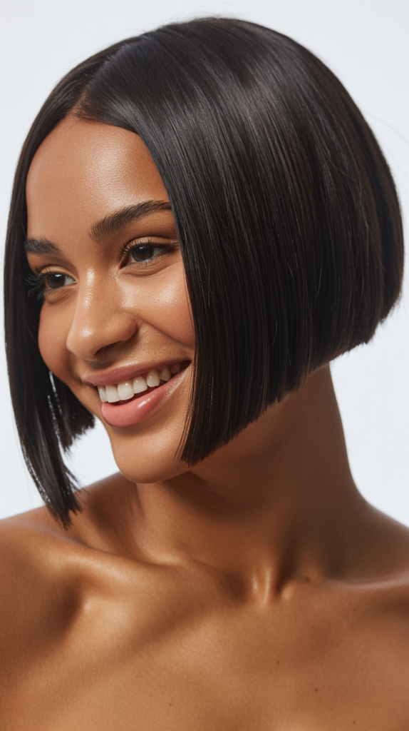 Straight Bob with Shaved Nape