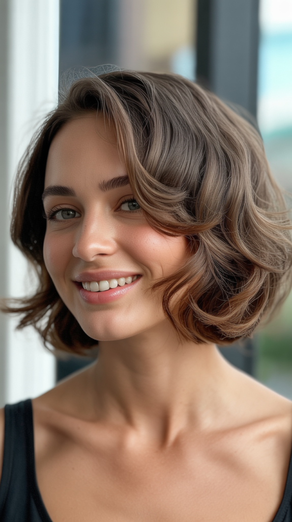 Pixie with Swept-Back Top