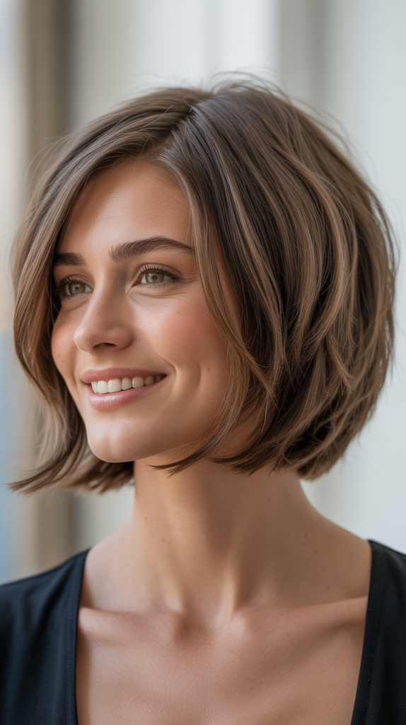 Short Choppy Bob (Chin-Length)