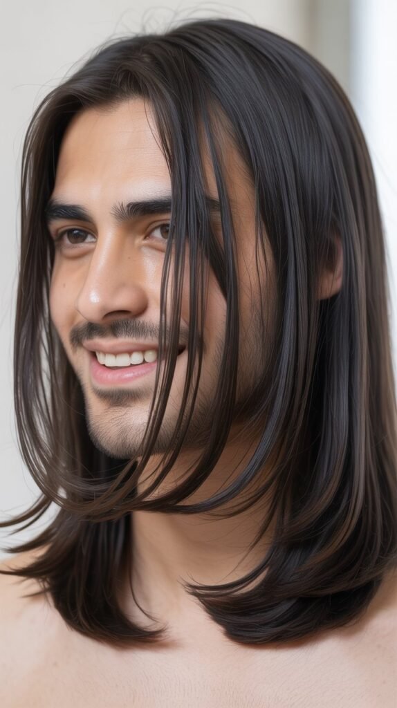 Long Straight Hair with Minimal Layers