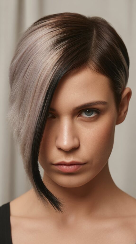 34+ Latest Bob Haircuts for Fine Hair 31 Bob with Deep Side Part