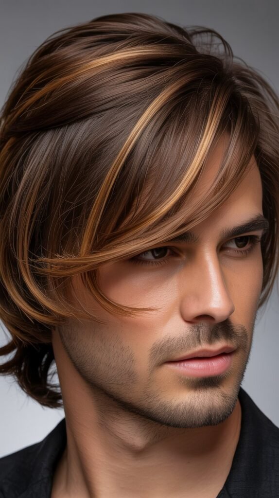 Caramel Highlights with Dark Brown Base