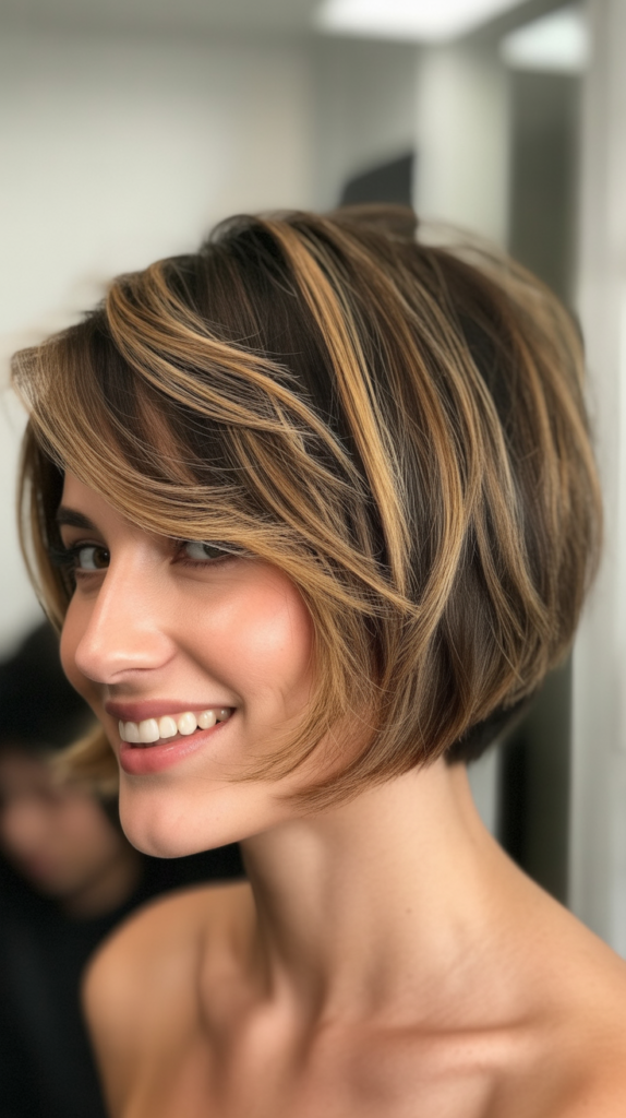 Choppy Bob with Balayage