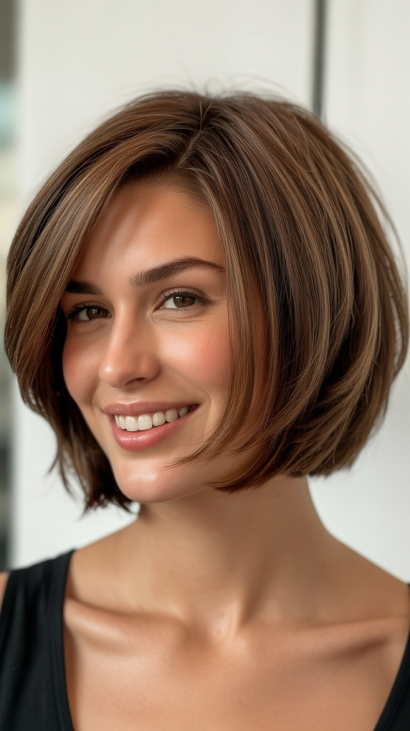 Stacked Bob with Volume