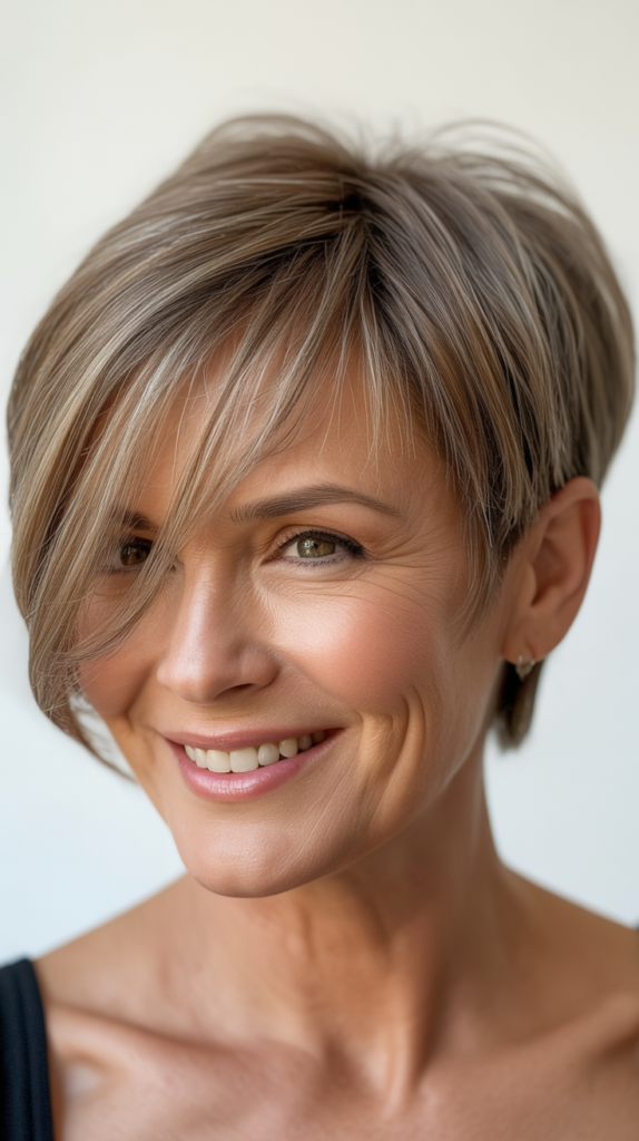  Pixie with Long Side Bangs