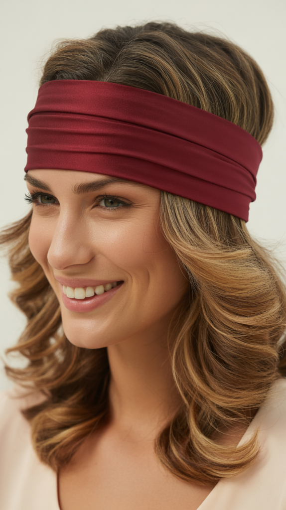 Thick Headband with Face-Framing Layers