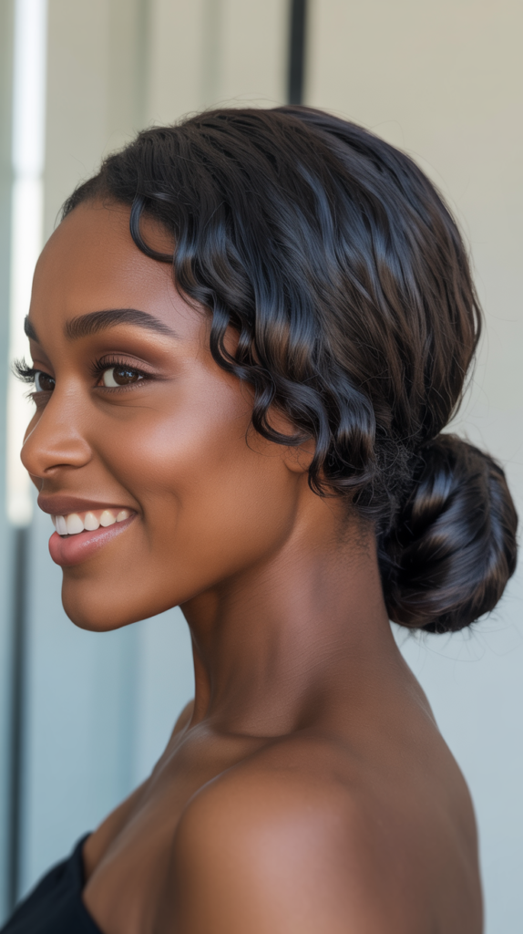 Low Twisted Ponytail Updo