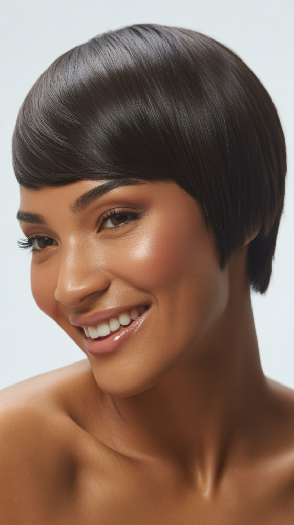  Sleek Straight Pixie Cut