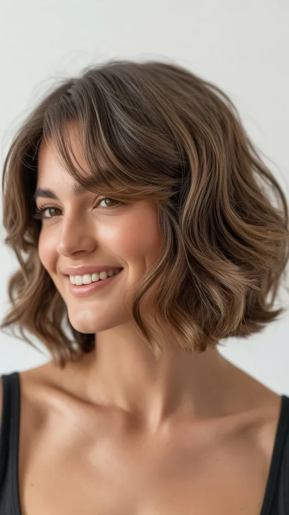  Wavy Long Bob with Soft Layers