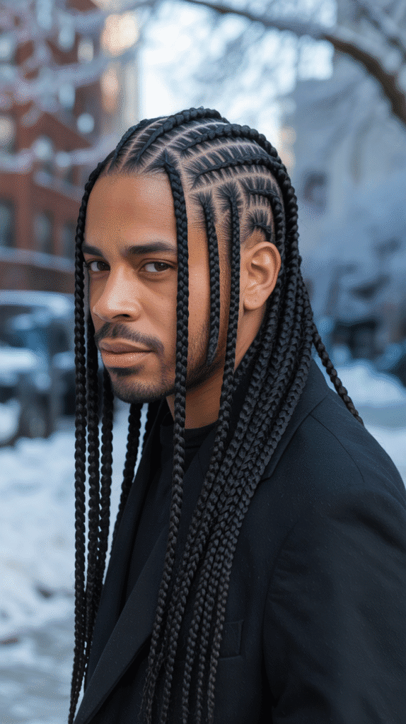 33 Stylish Winter Hair Braids for Men 1 Classic Cornrows