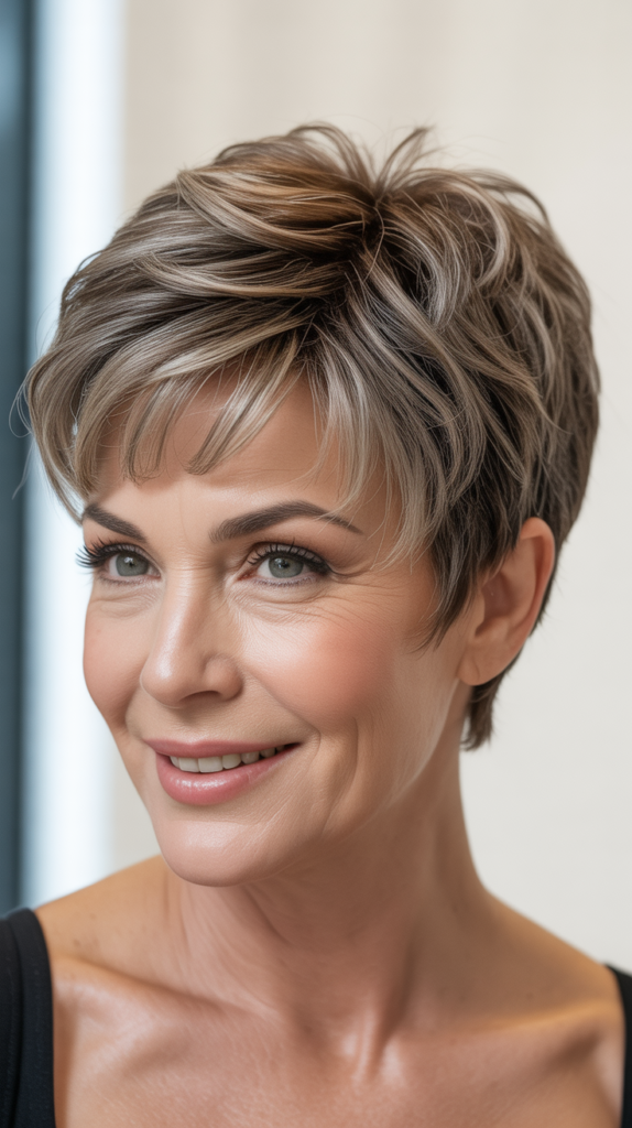 Voluminous Crown Pixie