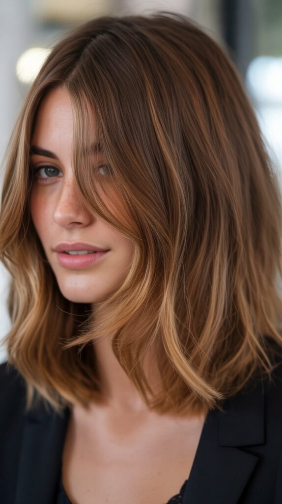  Long Bob with Micro Curtain Bangs