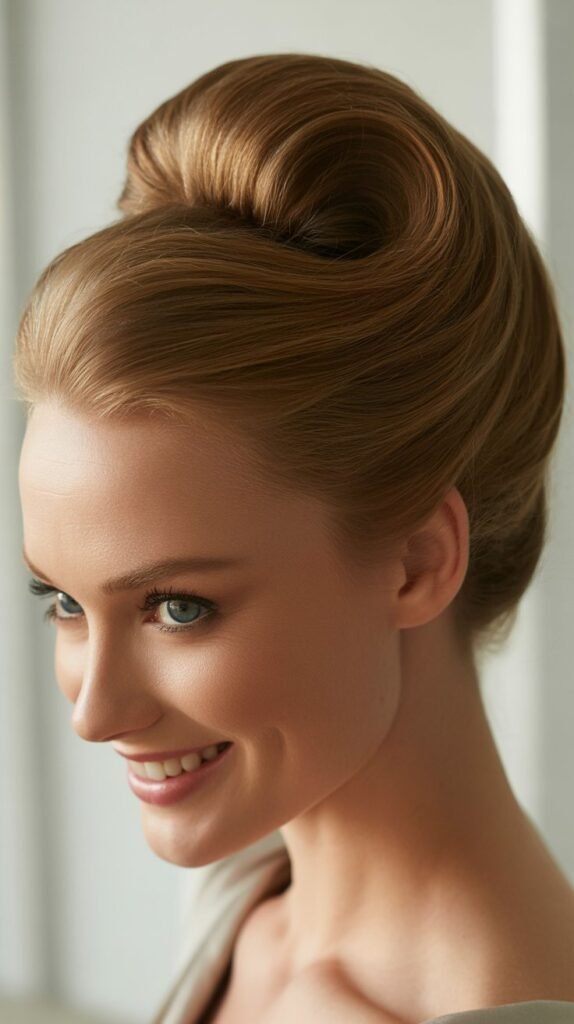 Rolled Updo with Volume
