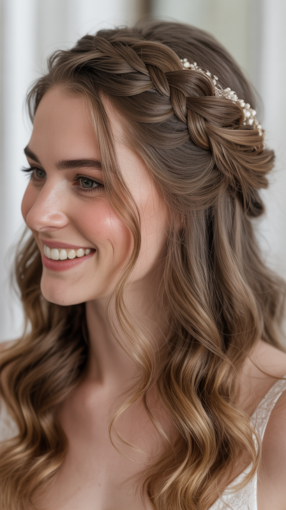 Waterfall Braid Half-Up