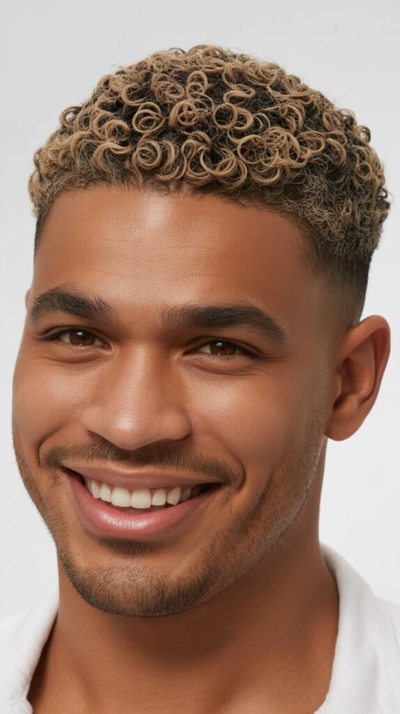 Short Curly Caesar Cut