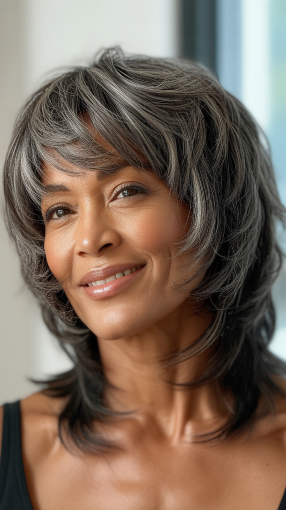 Choppy Medium Cut with Multiple Lengths